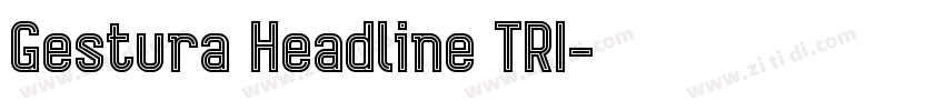 Gestura Headline TRI字体转换